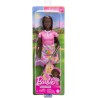 Barbie Carriere - Golfista, bambola bruna con divisa da golf e polo rosa rimovibile, mazza da golf e visiera incluse, giocattol