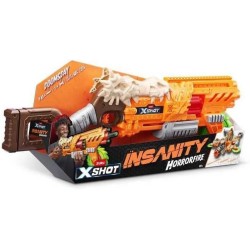 Zuru - X-SHOT Horrorfire Doomsday - Lama rotante in schiuma - gittata 27 m - 16 freccette incluse