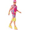Barbie Il Film - Ken Roller Skate, bambola da collezione con look del film, outfit da pattinatore anni  90 con pattini in linea