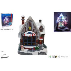 Giostrina Casa Natalizia con Treno musicale