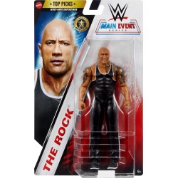 Mattel WWE Top Picks Action Figure, 15,2 cm da collezione The Rock con 14 punti di articolazione e look realistico