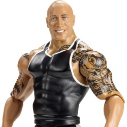 Mattel WWE Top Picks Action Figure, 15,2 cm da collezione The Rock con 14 punti di articolazione e look realistico
