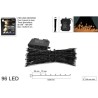 96 Led luce calda con timer e 8 giochi di luce