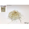 Paglia 100 gr con fili laminati oro