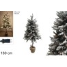 Albero di Natale 180 cm con Punte Innevate 336 punte 130 LED