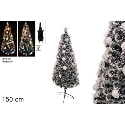 Albero Fibra Ottica (185 Luci) 150 cm 180 Punte