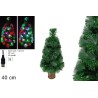Albero Fibra Ottica 40 cm con 40 Punte a LED