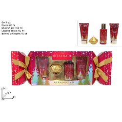 Confezione Regalo Linea Corpo Caramella Rossa 4 pezzi
