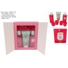 Confezione Regalo Babbo Natale Rosso Set da Bagno 3 Pezzi con Rose