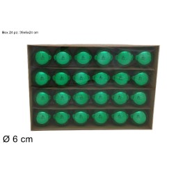 Box 24 Palle Ø 6 cm Lucide Verde Smeraldo