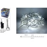 Minilucciole 300 LED Flash Bianco Freddo, cavo bianco