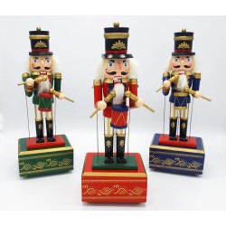 Carillon Natalizio Soldato Schiaccianoci a Corda, modelli assortiti, 1 pezzo