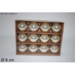 Box 24 Palle Ø 8 cm Lucide Champagne