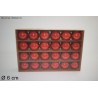 Box 24 Palle Ø 6 cm Lucide Rosso