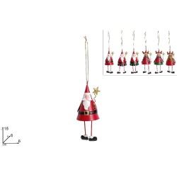 Appendino Babbo Natale Renna Latta, modelli assortiti, 1 pezzo