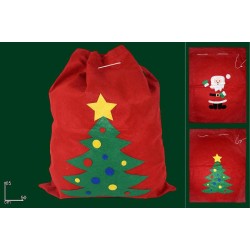 Sacco Regalo Medio Babbo Natale 65x50 cm, modelli assortiti, 1 pezzo