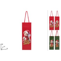 Busta Orsetto Natalizio 36x12x11 cm, modelli assortiti, 1 pezzo