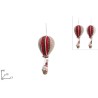Mongolfiera Lana Babbo Natale 40 cm, modelli assortiti, 1 pezzo