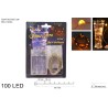 Filo 100 Micro LED Bianco Caldo a Batteria (uso interno)