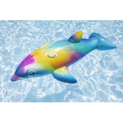 Bestway - Cavalcabile da piscina Dolphin Rainbow Daydream 168m x 66cm 41541
