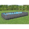 Bestway - Piscina APX 365 Rettangolare 956x488x132 Color Marmo Scuro 561KJ