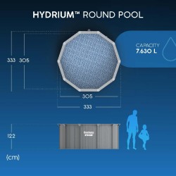 Bestway - Piscina Hydrium 305x122cm con Pompa filtro a Sabbia 56566