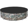 Bestway 58249 Telo di Copertura per Piscina Fuori Terra Rotonda da 4.88 m e Hydrium da 460 x 120 cm