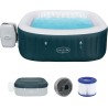 Bestway Idromassaggio Lay-Z-Spa Ibiza 180x180x66cm AirJet, 4-6 persone con EnergySense 6002U