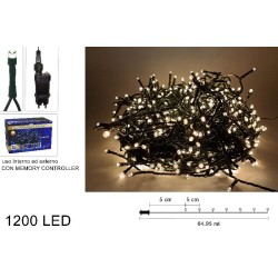 Minilucciole 1200 LED Bianco Caldo