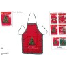 Grembiule 48x68 cm Rosso-Verde con Decori, modelli assortiti, 1 pezzo