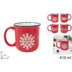 Tazzone in Ceramica 410 ml Decori natalizi, modelli assortiti, 1 pezzo