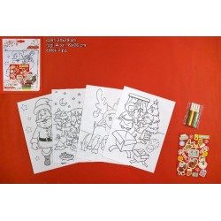 Fogli da Colorare 4 Pezzi, 4 Color Stickers