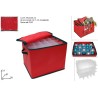 Box Porta Palline Addobbi Natale con 80 Scomparti da 7 cm Modulabili 38x31x31 cm in Tnt