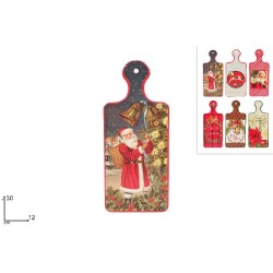 Tagliere Base Sughero 12x30 cm Decori Natalizi, modelli assortiti, 1 pezzo