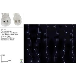 Tenda Flash 133 LED 6x1 mt Prolungabile