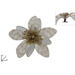 Fiocco Bianco con Pinzetta Decoro