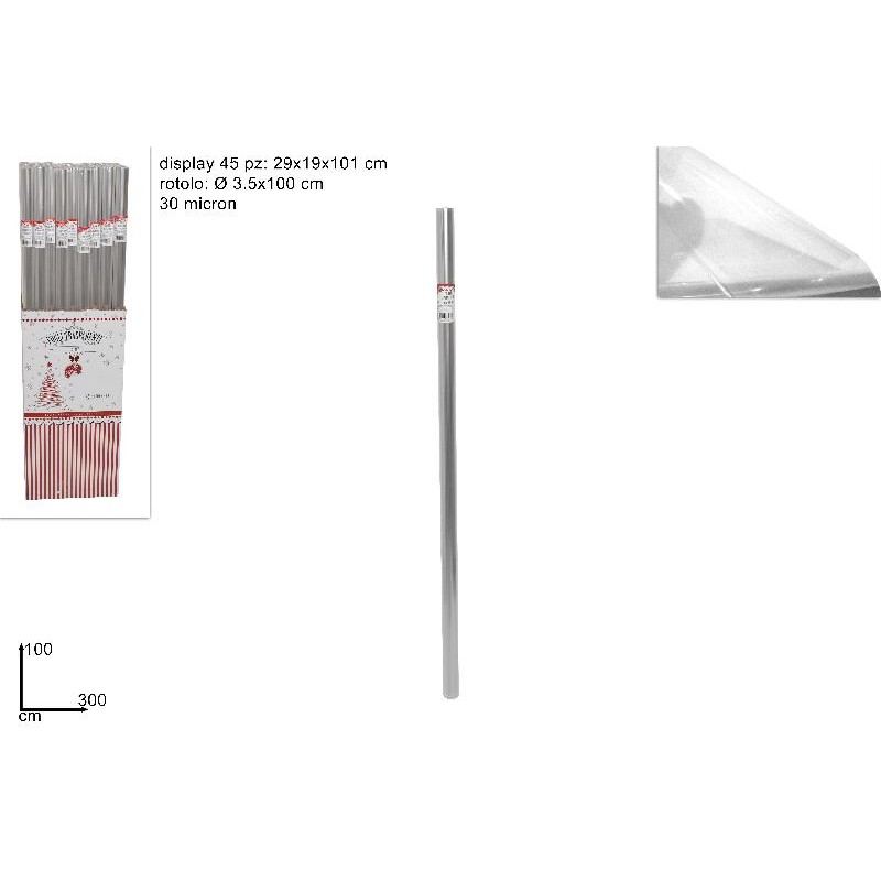 Rotolo Trasparente 100x300 cm 30 micron