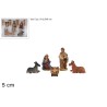 Natività 5 cm Set 5 Pezzi in Box pvc