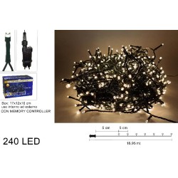 MINILUCCIOLE 240LED BIANCO CALDO USO ESTERNO