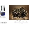 MINILUCCIOLE 240LED BIANCO CALDO USO ESTERNO