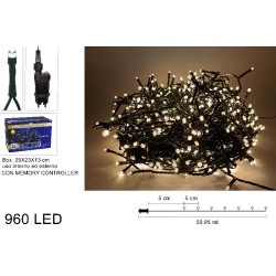 MINILUCCIOLE 960LED BIANCO CALDO USO ESTERNO