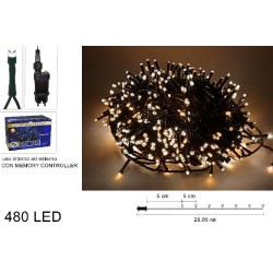 MINILUCCIOLE 480LED IN SCATOLA BIANCO CALDO USO ESTERNO