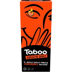 Hasbro - Taboo Uncensored, Gioco da Tavolo e di Società per Soli Adulti, Giochi per Feste con Amici da 18 Anni in su, Domande e
