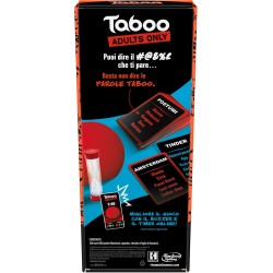 Hasbro - Taboo Uncensored, Gioco da Tavolo e di Società per Soli Adulti, Giochi per Feste con Amici da 18 Anni in su, Domande e