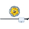 Hasbro - Beyblade X, Starter Pack, Wand Wizard 5-70DB UX con trottola e Lanciatore