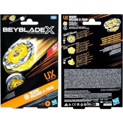Hasbro - Beyblade X, Starter Pack, Wand Wizard 5-70DB UX con trottola e Lanciatore