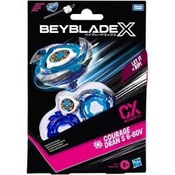 Hasbro - Beyblade X, Starter Pack, Courage Dran S 6-60V CX, trottola e Lanciatore