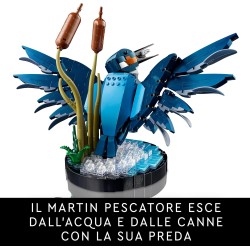 LEGO Icons 10331 Martin Pescatore, Kit Modellismo per Adulti Amanti degli Uccelli e dell Ornitologia, Idea Regalo per Arredamen