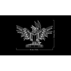 LEGO Icons 10331 Martin Pescatore, Kit Modellismo per Adulti Amanti degli Uccelli e dell Ornitologia, Idea Regalo per Arredamen