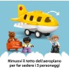 LEGO DUPLO 10443 La Prima Volta in Aeroporto - Gioco Educativo per la Motricità Fine con Aereo Giocattolo, 2 Figure e un Orsacc